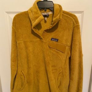 Gold Patagonia Sweater Snap T Pullover